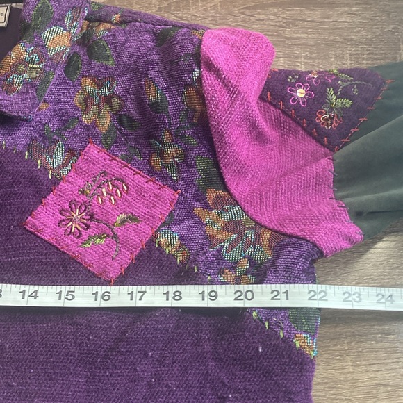 Napa Valley Women's Lined Tapestry Patchwork Embroidered Jacket Size Medium - Picture 5 of 9